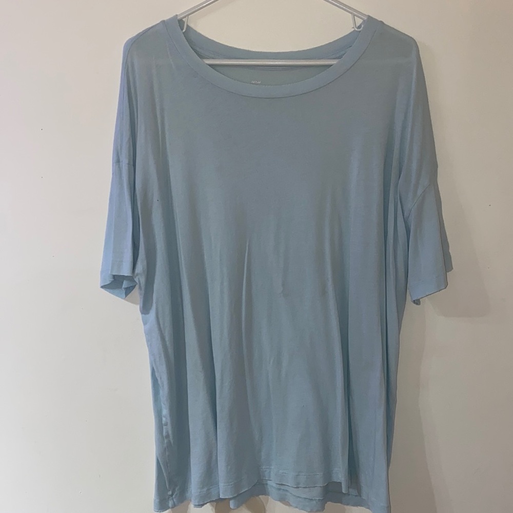 Aerie light blue real soft t shirt